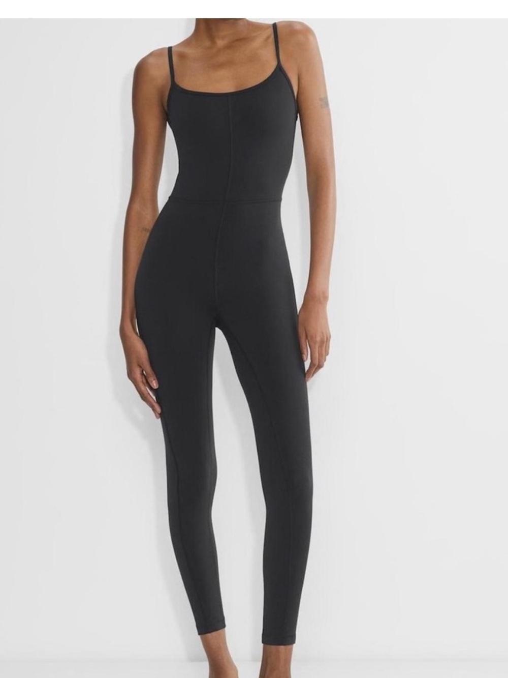 Wilfred Black Slim-Strap Jumpsuit